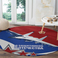 Russia 23th February Round Carpet Defender of the Fatherland Day LT17 - Wonder Print Shop