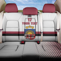 Custom Latvia Ice Hockey Champions Back Car Seat Cover Come on Latvija White style