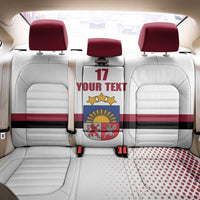 Custom Latvia Ice Hockey Champions Back Car Seat Cover Come on Latvija White style
