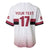 Custom Latvia Ice Hockey Champions Baseball Jersey Come on Latvija White style
