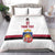 Custom Latvia Ice Hockey Champions Bedding Set Come on Latvija White style