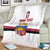 Custom Latvia Ice Hockey Champions Blanket Come on Latvija White style
