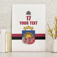 Custom Latvia Ice Hockey Champions Canvas Wall Art Come on Latvija White style