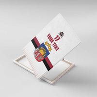 Custom Latvia Ice Hockey Champions Canvas Wall Art Come on Latvija White style