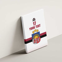Custom Latvia Ice Hockey Champions Canvas Wall Art Come on Latvija White style
