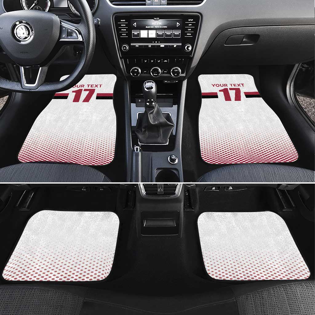 Custom Latvia Ice Hockey Champions Car Mats Come on Latvija White style