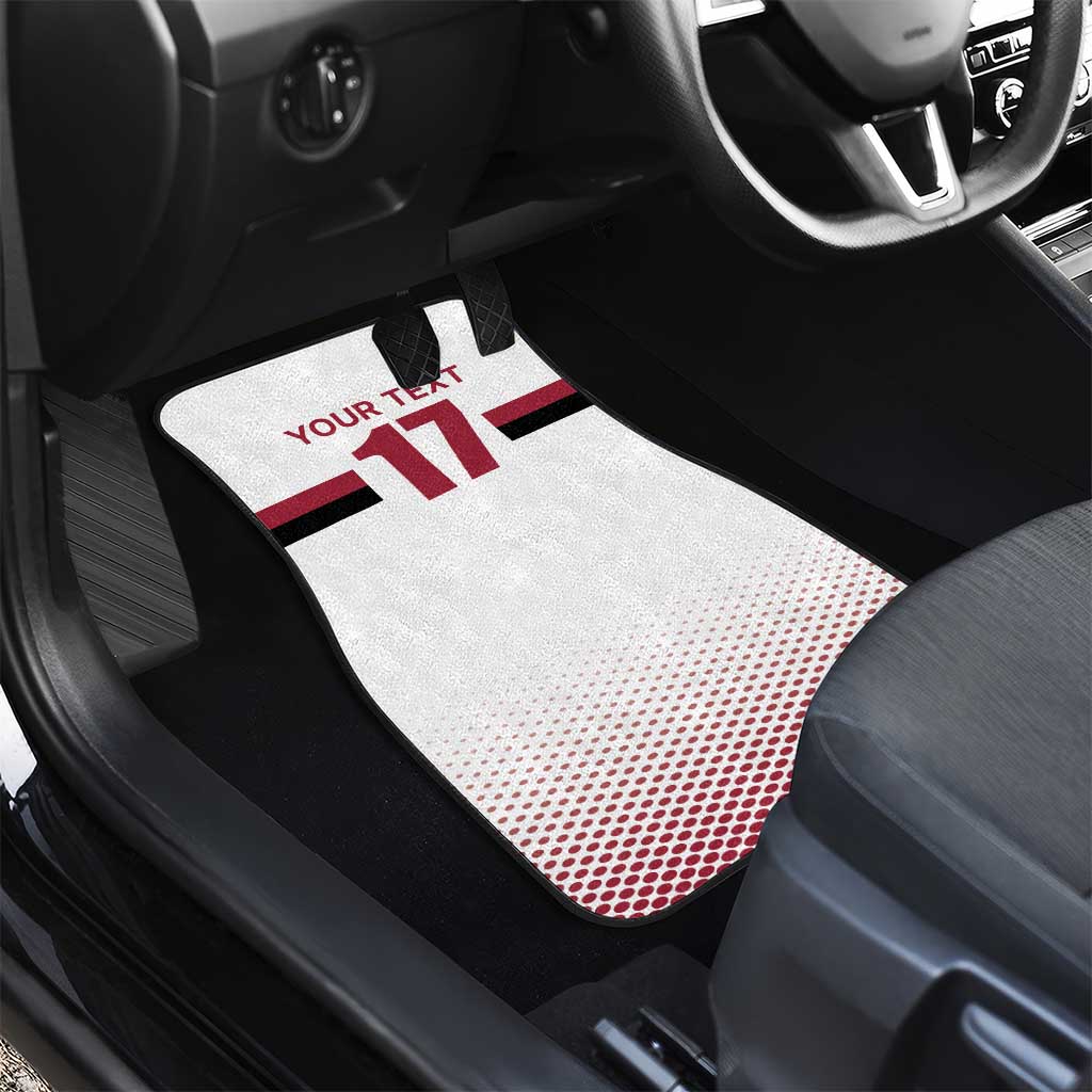 Custom Latvia Ice Hockey Champions Car Mats Come on Latvija White style