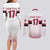Custom Latvia Ice Hockey Champions Couples Matching Long Sleeve Bodycon Dress and Long Sleeve Button Shirt Come on Latvija White style