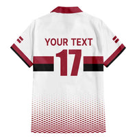 Custom Latvia Ice Hockey Champions Family Matching Mermaid Dress and Hawaiian Shirt Come on Latvija White style