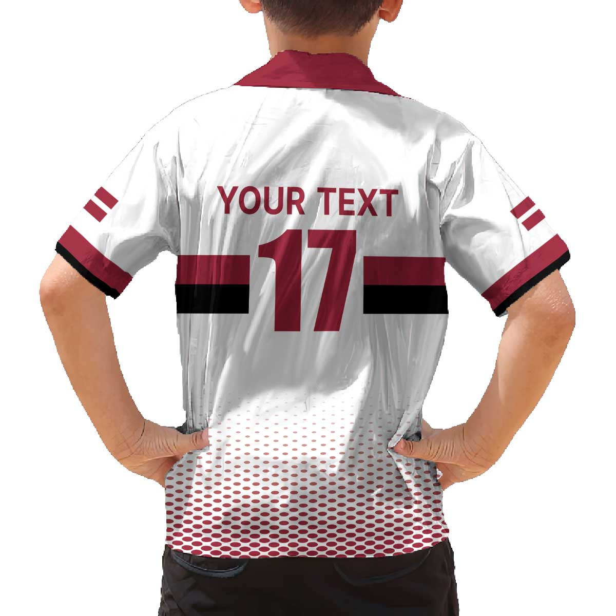 Custom Latvia Ice Hockey Champions Family Matching Off The Shoulder Long Sleeve Dress and Hawaiian Shirt Come on Latvija White style