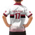 Custom Latvia Ice Hockey Champions Family Matching Off Shoulder Short Dress and Hawaiian Shirt Come on Latvija White style