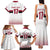Custom Latvia Ice Hockey Champions Family Matching Tank Maxi Dress and Hawaiian Shirt Come on Latvija White style