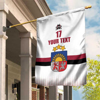 Custom Latvia Ice Hockey Champions Garden Flag Come on Latvija White style