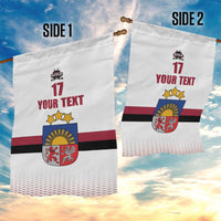 Custom Latvia Ice Hockey Champions Garden Flag Come on Latvija White style