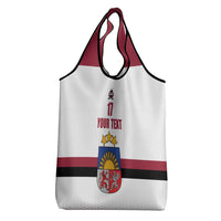 Custom Latvia Ice Hockey Champions Grocery Bag Come on Latvija White style