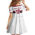 Custom Latvia Ice Hockey Champions Kid Short Sleeve Dress Come on Latvija White style
