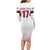 Custom Latvia Ice Hockey Champions Long Sleeve Bodycon Dress Come on Latvija White style