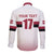 Custom Latvia Ice Hockey Champions Long Sleeve Button Shirt Come on Latvija White style
