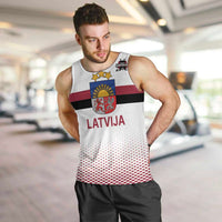 Custom Latvia Ice Hockey Champions Men Tank Top Come on Latvija White style