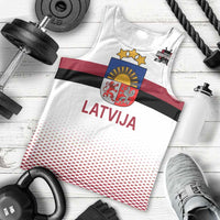 Custom Latvia Ice Hockey Champions Men Tank Top Come on Latvija White style