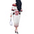 Custom Latvia Ice Hockey Champions Off The Shoulder Long Sleeve Dress Come on Latvija White style