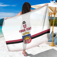 Custom Latvia Ice Hockey Champions Sarong Come on Latvija White style