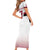 Custom Latvia Ice Hockey Champions Short Sleeve Bodycon Dress Come on Latvija White style