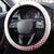 Latvia Ice Hockey Champions Steering Wheel Cover Come on Latvija White style