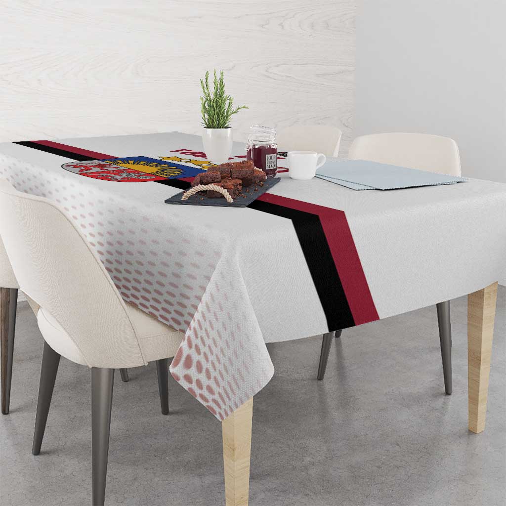 Custom Latvia Ice Hockey Champions Tablecloth Come on Latvija White style