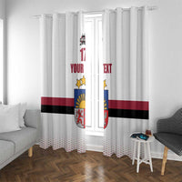 Custom Latvia Ice Hockey Champions Window Curtain Come on Latvija White style
