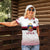 Custom Latvia Ice Hockey Champions Women Polo Shirt Come on Latvija White style