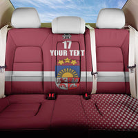 Custom Latvia Ice Hockey Champions Back Car Seat Cover Come on Latvija Red style