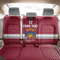 Custom Latvia Ice Hockey Champions Back Car Seat Cover Come on Latvija Red style