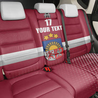 Custom Latvia Ice Hockey Champions Back Car Seat Cover Come on Latvija Red style