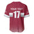 Custom Latvia Ice Hockey Champions Baseball Jersey Come on Latvija Red style