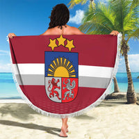 Custom Latvia Ice Hockey Champions Beach Blanket Come on Latvija Red style
