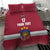 Custom Latvia Ice Hockey Champions Bedding Set Come on Latvija Red style