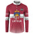 Custom Latvia Ice Hockey Champions Button Sweatshirt Come on Latvija Red style