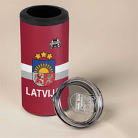 Custom Latvia Ice Hockey Champions 4 in 1 Can Cooler Tumbler Come on Latvija Red style