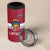 Custom Latvia Ice Hockey Champions 4 in 1 Can Cooler Tumbler Come on Latvija Red style
