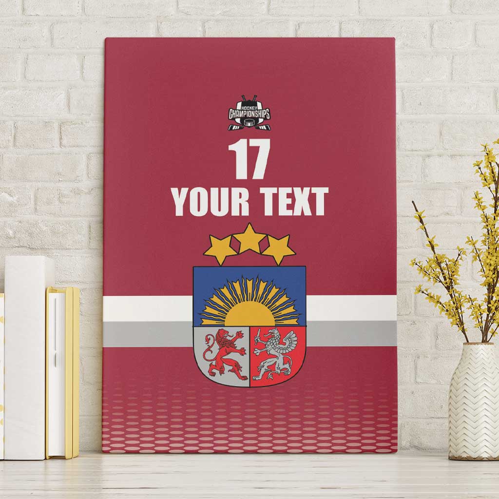 Custom Latvia Ice Hockey Champions Canvas Wall Art Come on Latvija Red style