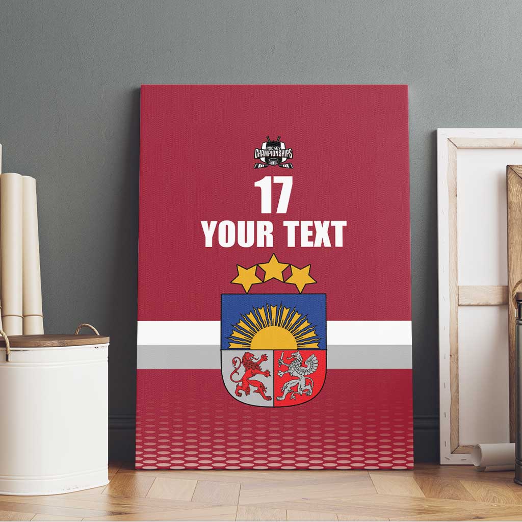 Custom Latvia Ice Hockey Champions Canvas Wall Art Come on Latvija Red style