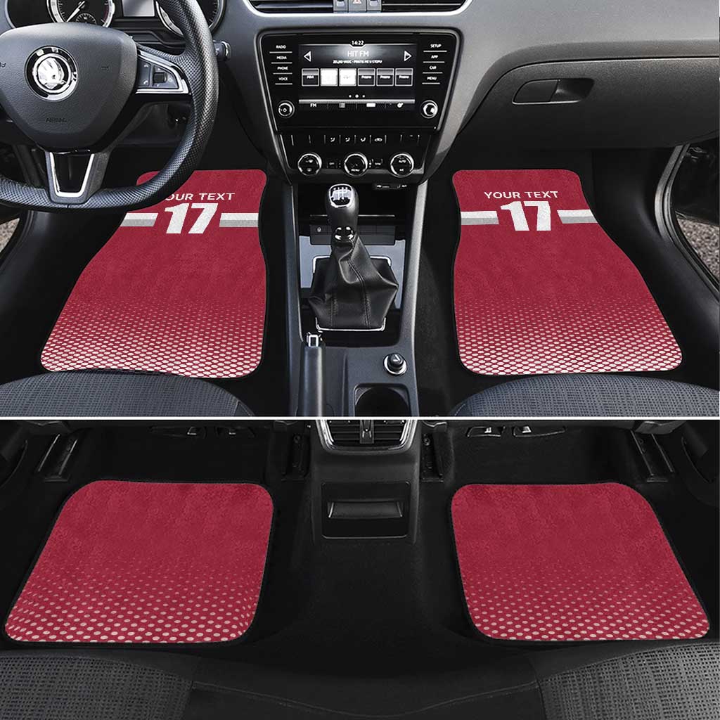 Custom Latvia Ice Hockey Champions Car Mats Come on Latvija Red style