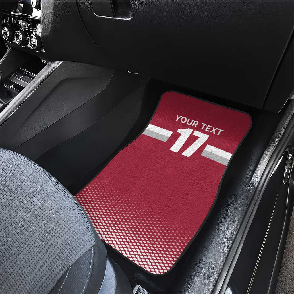 Custom Latvia Ice Hockey Champions Car Mats Come on Latvija Red style