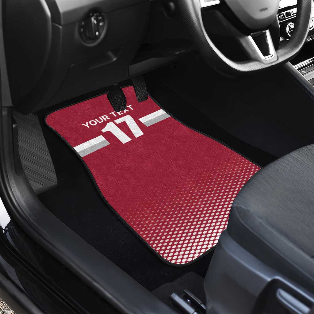 Custom Latvia Ice Hockey Champions Car Mats Come on Latvija Red style