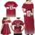 Custom Latvia Ice Hockey Champions Family Matching Off Shoulder Maxi Dress and Hawaiian Shirt Come on Latvija Red style