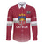 Custom Latvia Ice Hockey Champions Family Matching Off Shoulder Maxi Dress and Hawaiian Shirt Come on Latvija Red style