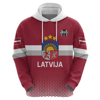 Custom Latvia Ice Hockey Champions Hoodie Come on Latvija Red style