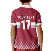 Custom Latvia Ice Hockey Champions Kid Polo Shirt Come on Latvija Red style