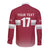 Custom Latvia Ice Hockey Champions Long Sleeve Button Shirt Come on Latvija Red style
